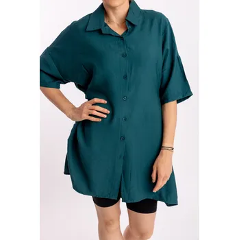Dámské šaty Italy fashion Šaty VOGA Barva: Petrolejová, Velikost: UNI: M-2XL