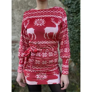 Dámské šaty Italy fashion Šaty SNOWFLAKE Barva: Bílá, Velikost: UNI - XS-M