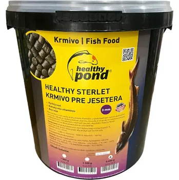 Technika k zahradnímu jezírku HealthyPond Krmivo pro jesetery a veslonose - Healthy pond 3mm 10L