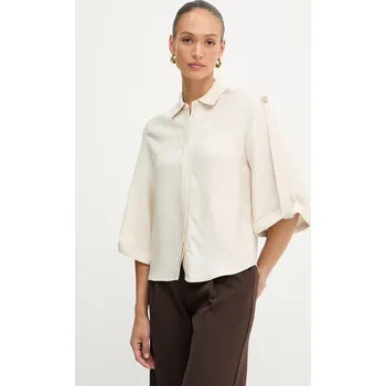 Pánská košile Košile Marciano by Guess WHITNEY 5YGH02.7337A béžová 80X, vel. 42