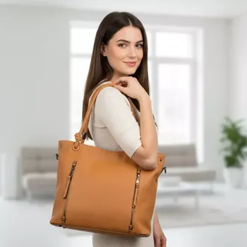 Kabelka Dámská žlutá shopper kabelka Bella Belly M4959