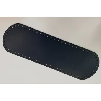 Dno na kabelku eko kůže - ovál 12 x 36 cm - modrá delta