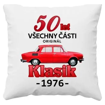 Žertovný předmět 50 let - všechny části originál - Klasik 1976 - polštář s potiskem- Tričkový.cz