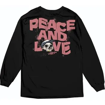 Pánské tričko dgk Pánské triko peace and love longsleeve black