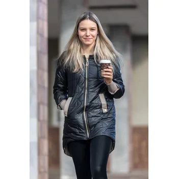 Dámská casual bunda S'WEST Dámská bunda MEGIE [B8553-11] Barva: Černá, Velikost: 2XL