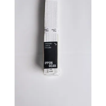 Pásek na kimono BJJ pásek IpponGear - BÍLÝ Velikost: A3