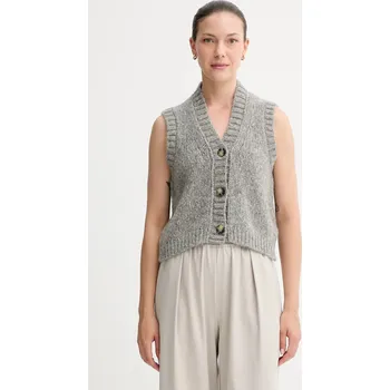 Dámská vesta Vesta s vlnou Marc O'Polo 5000007307 šedá 09X, vel. XS