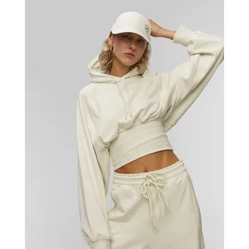 Dámské oblečení Dámská Mikina Adidas By Stella Mccartney Crop V Krémovém Barevném Odstínu Ka0640-almond-milk-smc