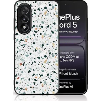 Pouzdro na tablet VSECHNONAMOBIL 125614 MY ART Ochranný kryt pro OnePlus Nord 5 5G GREY TERRAZZO (163)