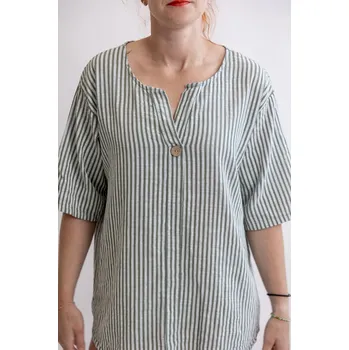 Pánská košile Italy fashion Košile NATURE Barva: Khaki, Velikost: UNI: M-2XL