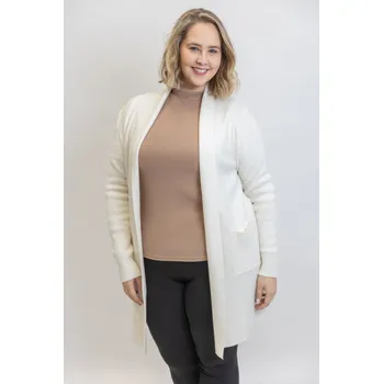 Dámský svetr Italy fashion Kardigan DONA Barva: Bílá, Velikost: UNI: L-3XL