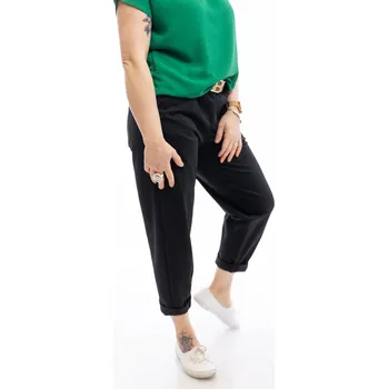 Dámské kalhoty Italy fashion Dámské kalhoty TRIXIE Barva: Černá, Velikost: UNI: M-XL