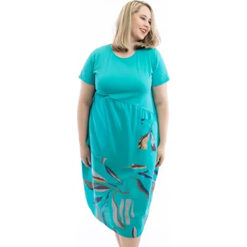 Dámské šaty Italy fashion Letní šaty LIPSY Barva: tyrkysová, Velikost: UNI: XL-3XL