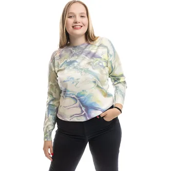 Dámský svetr F.J.J. Dámský svetr MARBLE [24406] Barva: Žlutá, Velikost: M/L