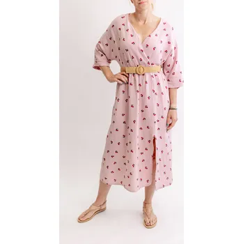 Dámské šaty Italy fashion Mušelínové šaty CHERRY Barva: Růžová, Velikost: UNI - M-XL