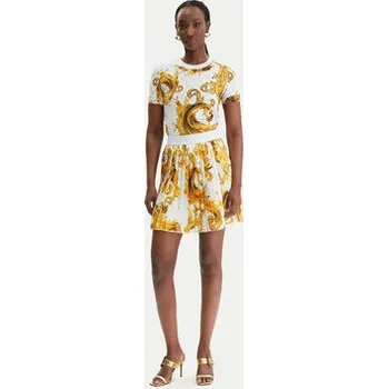 Dámská móda Versace Jeans Couture Mini sukně 80HAE820 NS834 Bílá Regular Fit 38