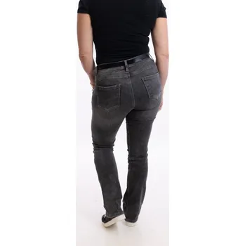 Dámské džíny REDSEVENTY DENIM Dámské džíny FLARE dark grey [F328-11] Barva: Černošedá, Velikost: 38