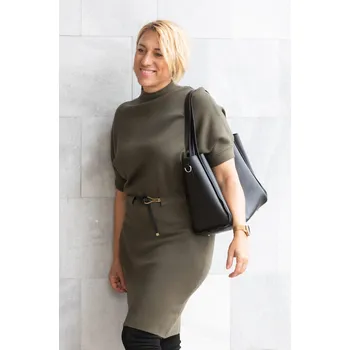 Dámské šaty Z.Style Svetrové šaty TIMEA Barva: Khaki, Velikost: UNI: S-L