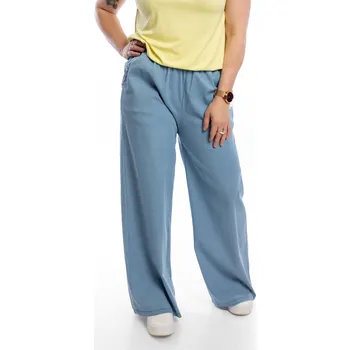 Dámské kalhoty Italy fashion Dámské široké kalhoty MAMMA MIA Barva: Světle modrá, Velikost: UNI: M-2XL