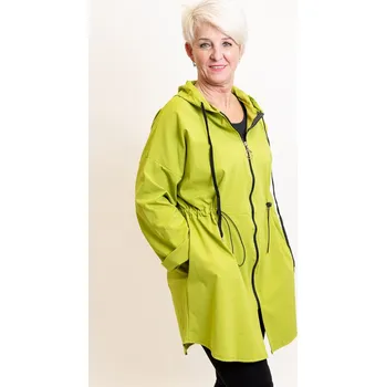 Dámský svetr Italy fashion Kardigan SIRA Barva: Limetková, Velikost: UNI: L-2XL