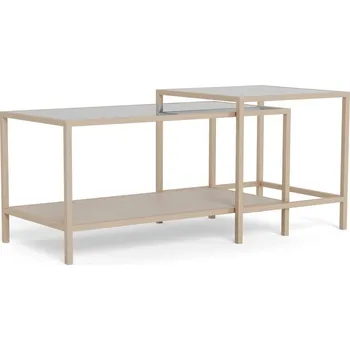 Šedé ocelové konferenční stolky v sadě 2 ks 50x90 cm Seaford – Actona ID_1829108