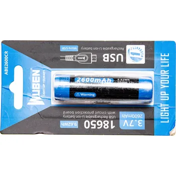 Čelovka Baterie Wuben 2600B/18650 Li-Ion 2600mAh