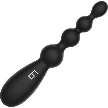 Vibrátor SuperLove Beaded Anal Vibrator Black