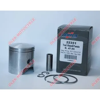 Píst motoru Píst Vertex MALOSSI (MINARELLI, YAMAHA) (47,00mm=nominální) čep 10mm (kroužky 52712004700 X 2) (Píst Vertex MALOSSI (MINARELLI, YAMAHA) (47,00mm=nominální) čep 10mm (kroužky 52712004700 X 2))