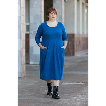 Dámské šaty Italy fashion Šaty DORIS Barva: Petrolejová, Velikost: UNI: XL-3XL