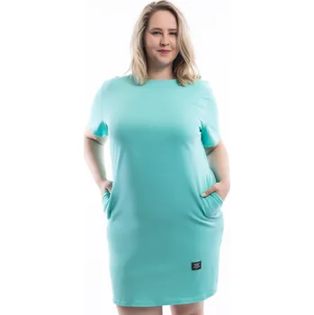 Dámské šaty Italy fashion Šaty SIMPLY more Barva: mintová, Velikost: UNI: XL-3XL