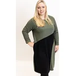 Italy fashion Dlouhé šaty HOLLY Barva: Khaki, Velikost: UNI - XL-3XL