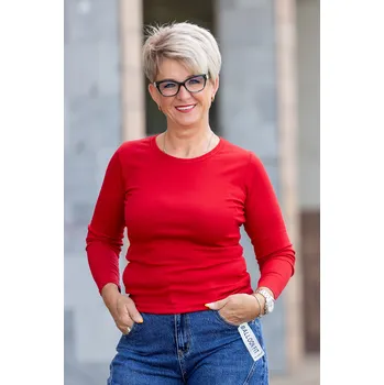 Dámské tričko Benter Tričko s dlouhým rukávem REPY MAXI [55056, 55068] Barva: Červená, Velikost: 4XL