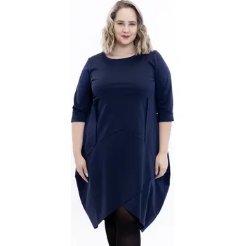 Dámské šaty Italy fashion Šaty ASTRID Barva: Tmavě modrá, Velikost: UNI: XL-3XL