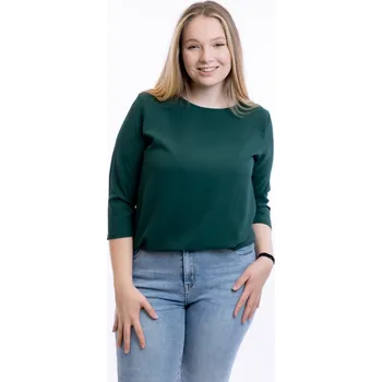 Dámské tričko Italy fashion Dámské tričko do gumy ALVA Barva: Tmavě zelená, Velikost: UNI: M-XL