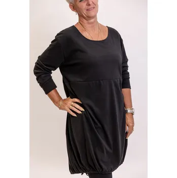 Dámské šaty Italy fashion Mikinošaty LIVIA Barva: Černá, Velikost: UNI: XL-3XL