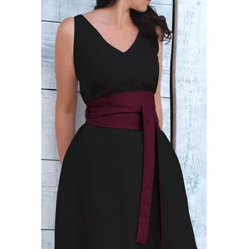 Dámské šaty Lotika Široký 100% lněný PÁSEK Lotika Premium quality 924507