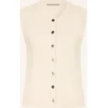 (The Mercer) N.Y. Dámská Pletená Vesta Z Kašmíru, režná, 46