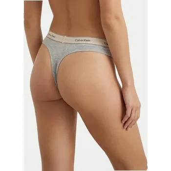 Dámské spodní prádlo Calvin Klein Kalhotky string LV00QF8771 Šedá L