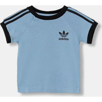 Dětské bavlněné tričko adidas Originals JY0147 modrá 55X, vel. 86