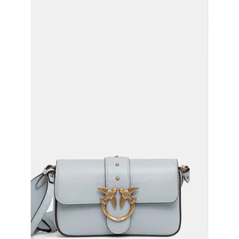 Kožená kabelka Pinko 104340.A0QO modrá 05X, vel. ONE SIZE