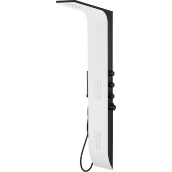 Aplomo Thermo sprchový masážní panel termostatický, bílo černý, A-777T_WHITE_BLACK