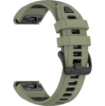 Příslušenství k chytrým hodinkám VSECHNONAMOBIL 131639 SPORTY QUICK FIT Vymeniteľný silikónový remienok Garmin - šírka 20mm tmavozelený