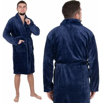 Pánský župan Pánský župan XXL SPRINGOS HARMONY modrý