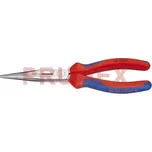 KNIPEX 26 12 200 Půlkulaté úzké ploché kleště s břity, vícesložkové návleky, fosfátováno