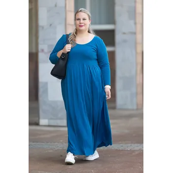 Dámské šaty Italy fashion Dlouhé šaty HARPER Barva: Petrolejová, Velikost: UNI: 2XL-4XL