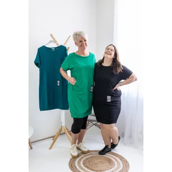 Dámské šaty Italy fashion Šaty TEREZ Barva: Černá, Velikost: UNI - L-2XL