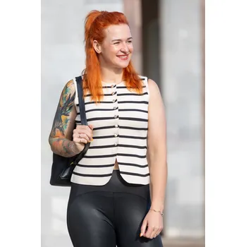 Dámská vesta M.B.21 Elegantní dámská vesta SABINE Barva: Bílá, Velikost: UNI: S-L