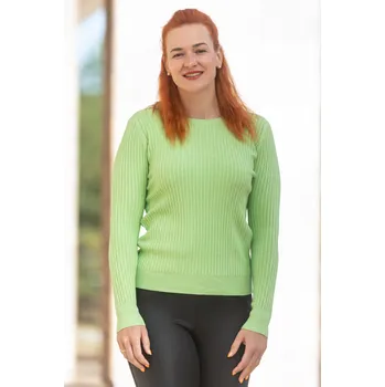 Dámské oblečení F.J.J. Dámský svetr SIESTA [24419] Barva: Limetková, Velikost: UNI: S-XL