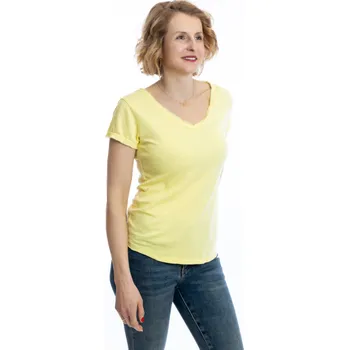 Italy fashion Dámské tričko NOEMI Barva: Žlutá, Velikost: UNI: L/XL