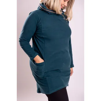 Dámské šaty Italy fashion Šaty ELA Barva: Petrolejová, Velikost: UNI - L/XL